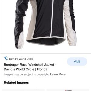 Bontrager cycling windbreaker women s medium